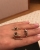 Бриллиантовый комплект серьги и кольцо размер коль